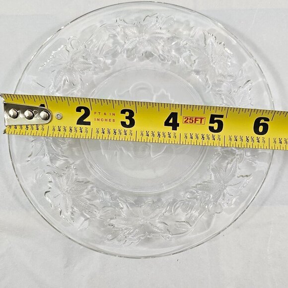 Fantasia Princess House Crystal & Frosted Bottom Dessert Appetizer Plates - 4 - Picture 11 of 15